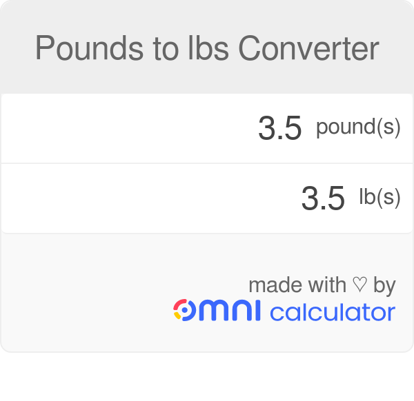 pounds to lbs converter