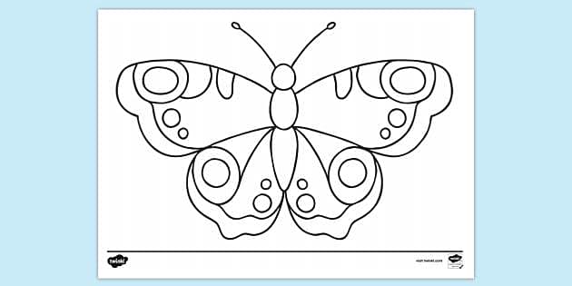 colouring pages butterfly