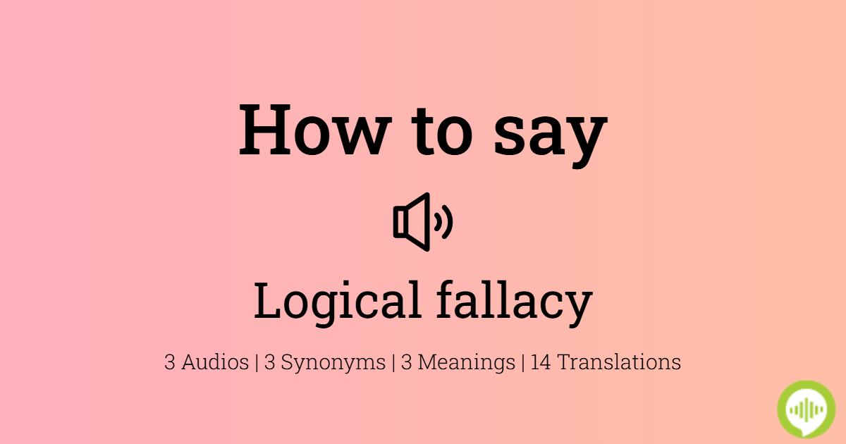 fallacy synonyms in english