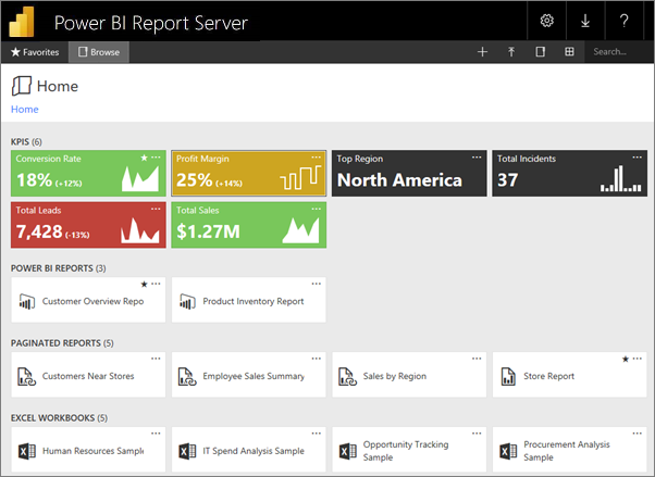 power bi report server