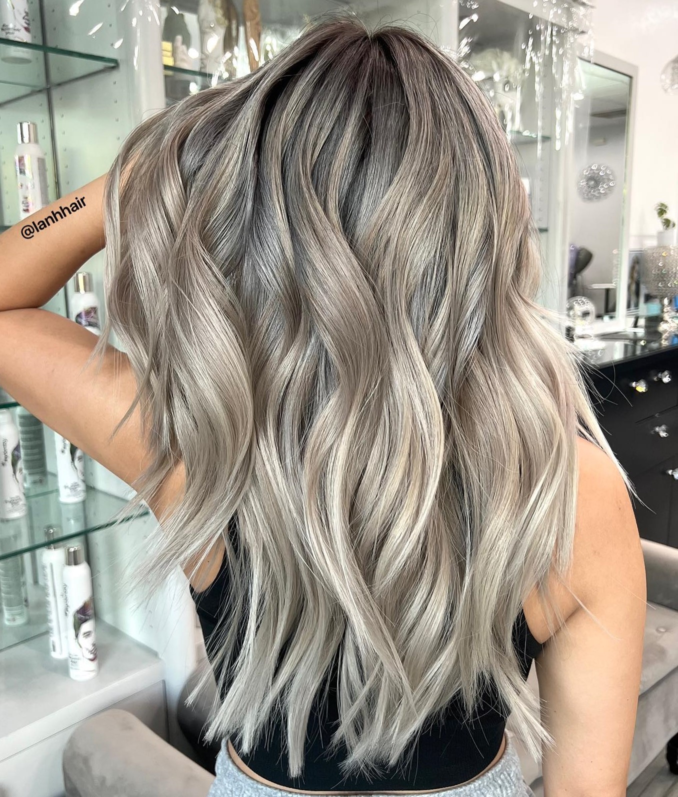 ash balayage blonde