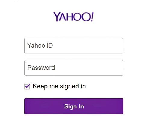 email yahoo login