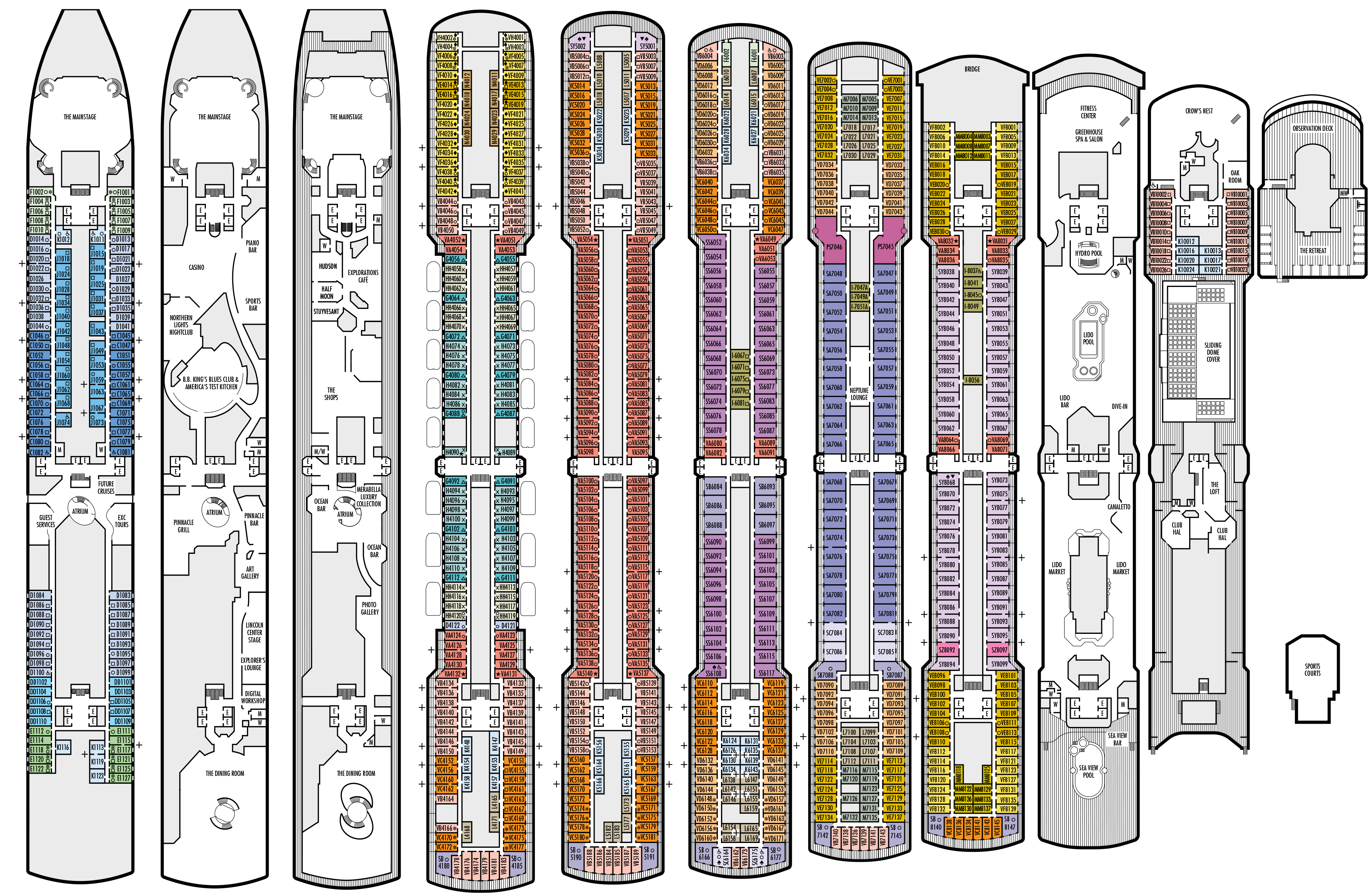 holland america deck plans noordam