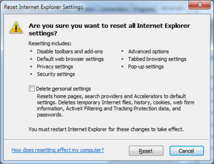 internet explorer web sitesi kurtarma hatası çözümü