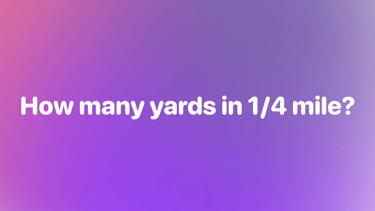 how many yards in amile