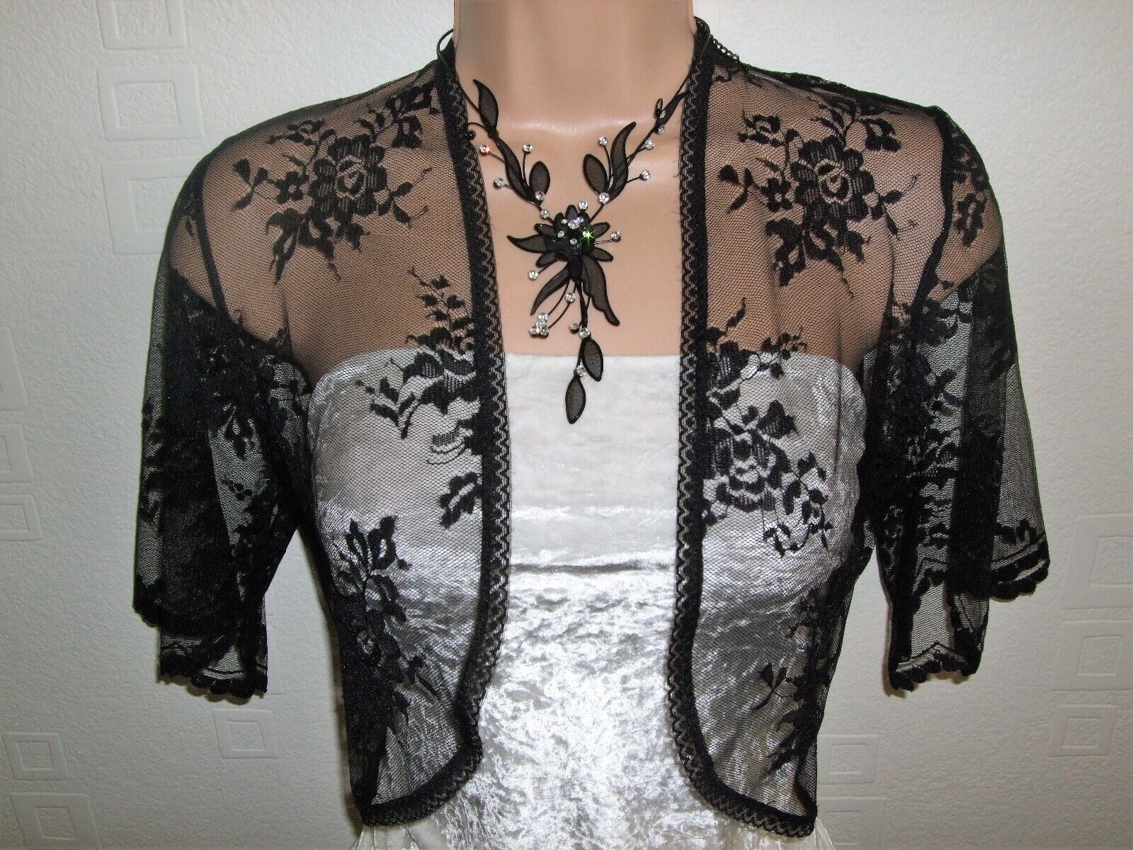 black bolero lace