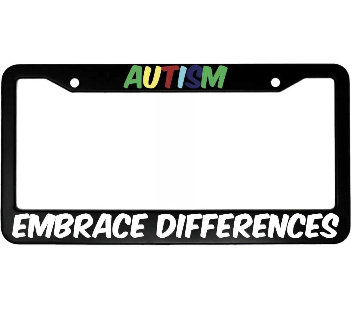 autism license plate frame