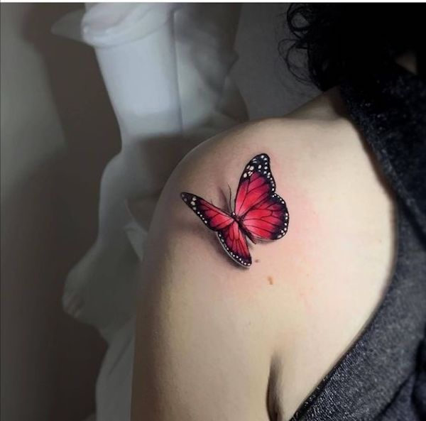 3d butterfly tattoo