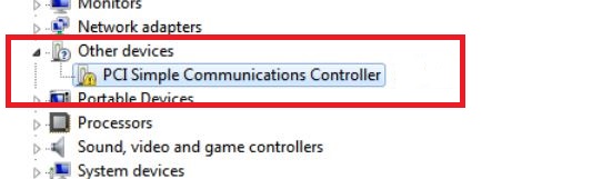 pci simple communications controller driver