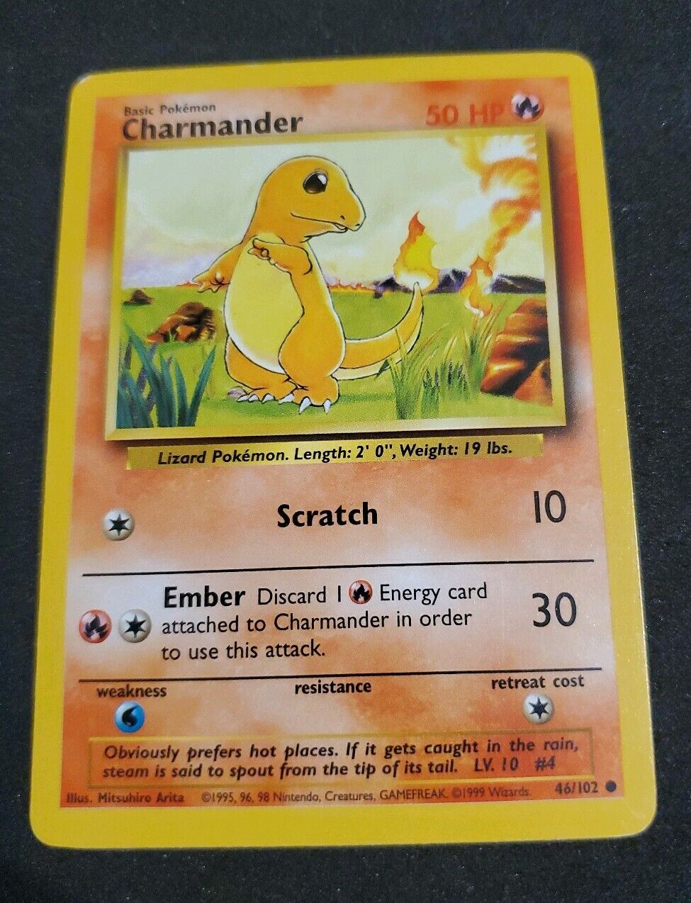 charmander pokemon card 1995 value