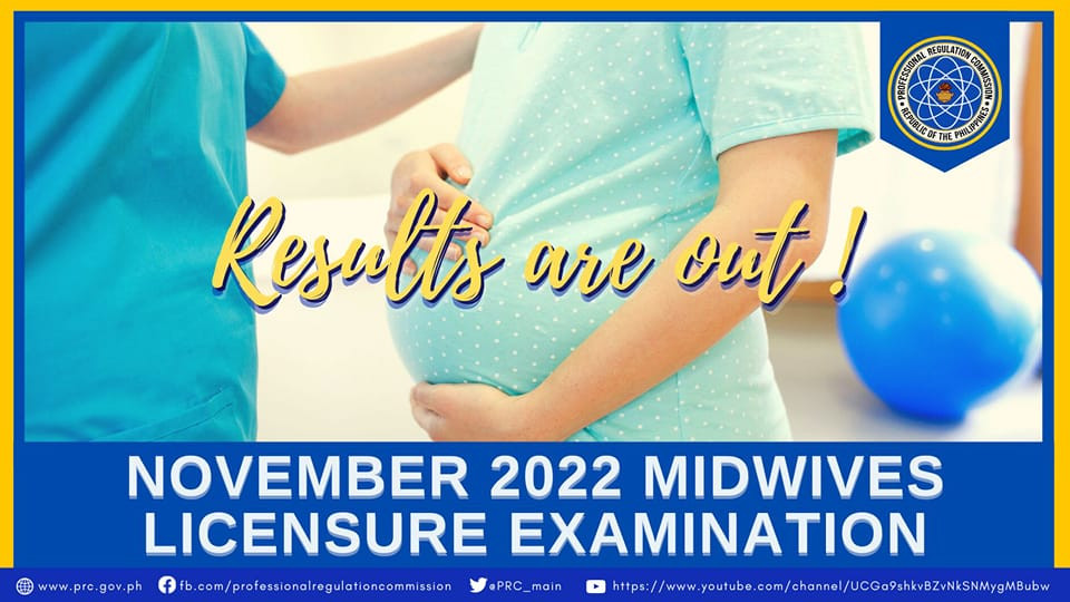 prc result midwifery november 2022