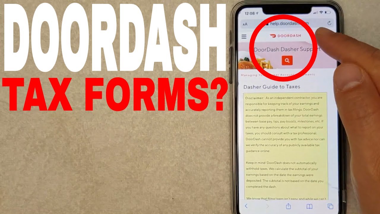 how to get tax papers from doordash