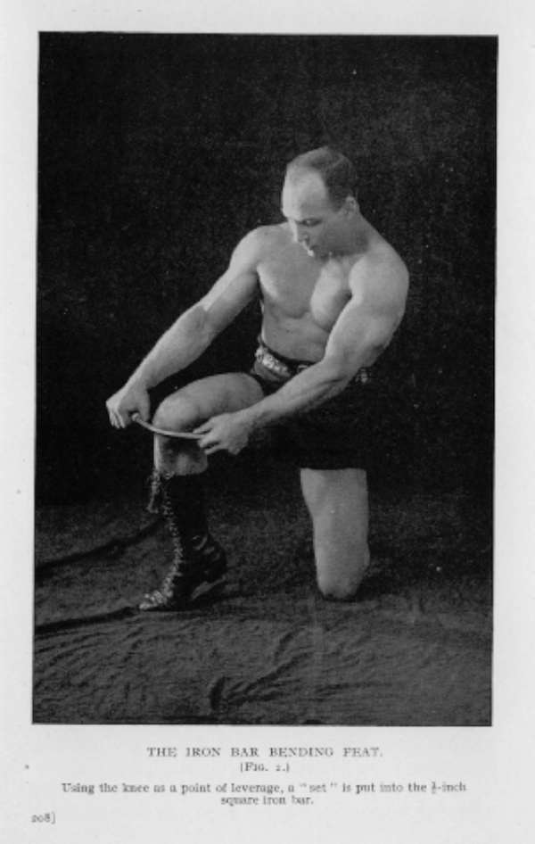 19th century old time strongman