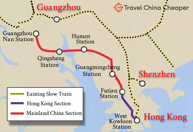 train schedule from hong kong to guangzhou