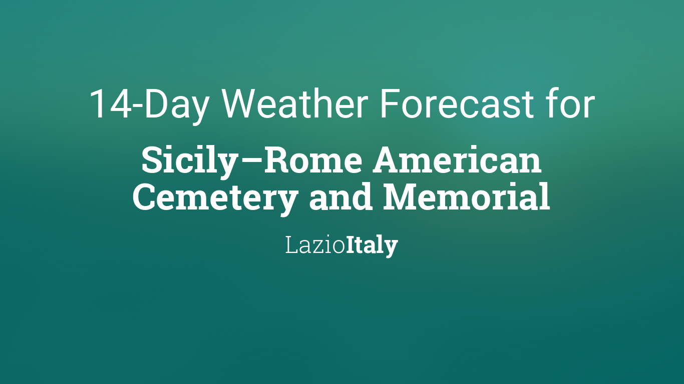 weather forecast rome italy 14 days