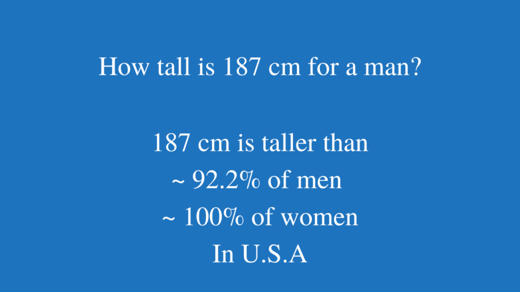 187 cm in feet