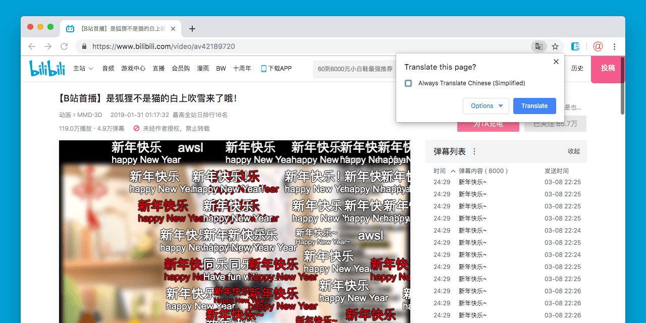 bilibili translator