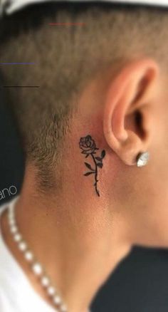 tattoos behind the ear for guys