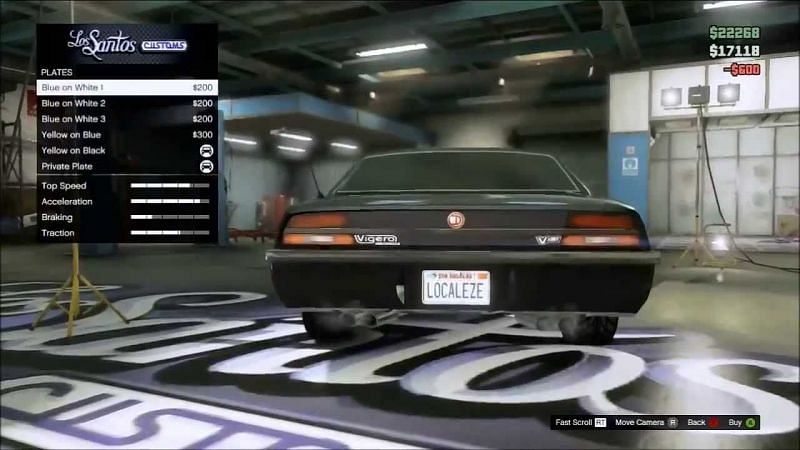 gta online license plates