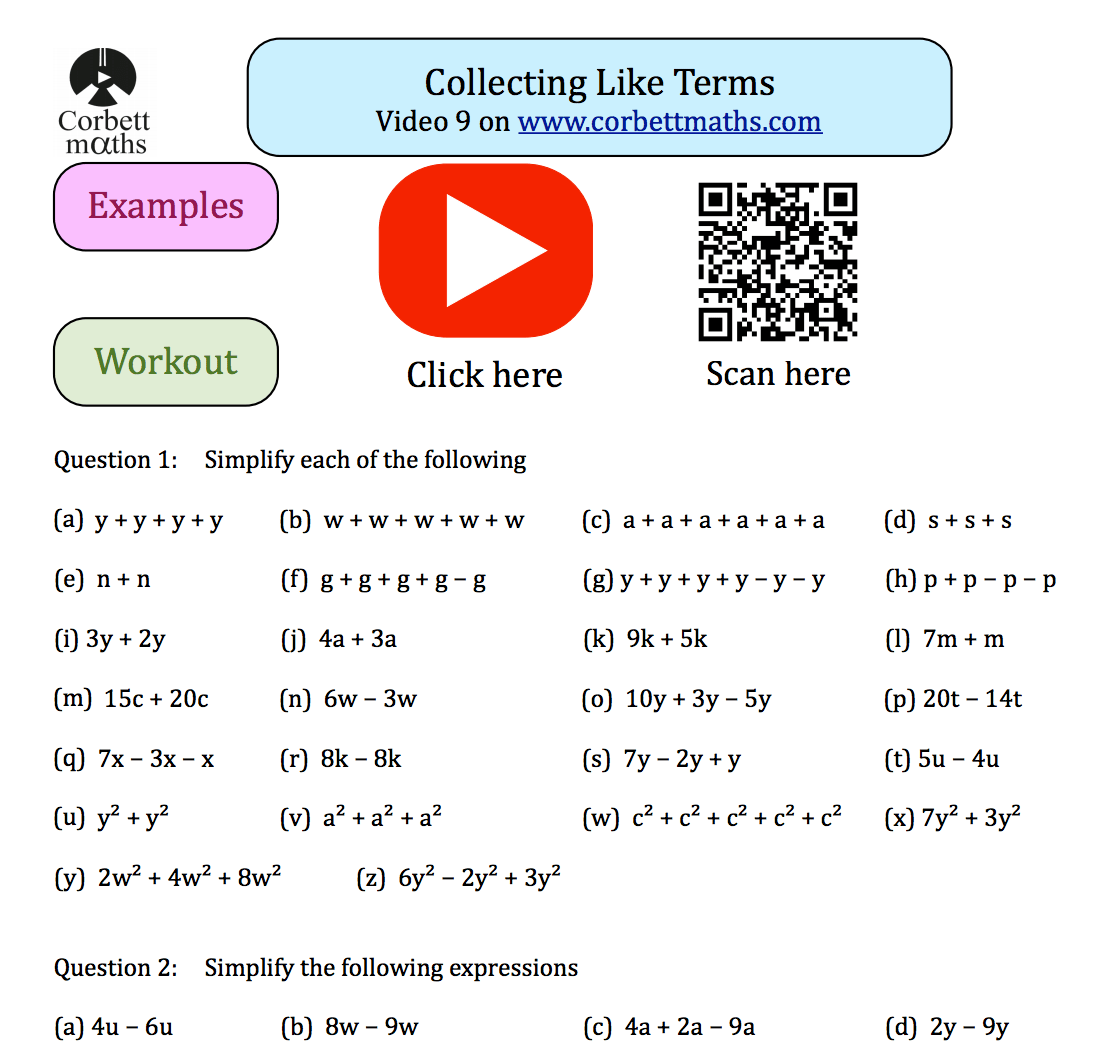 corbettmaths ks3