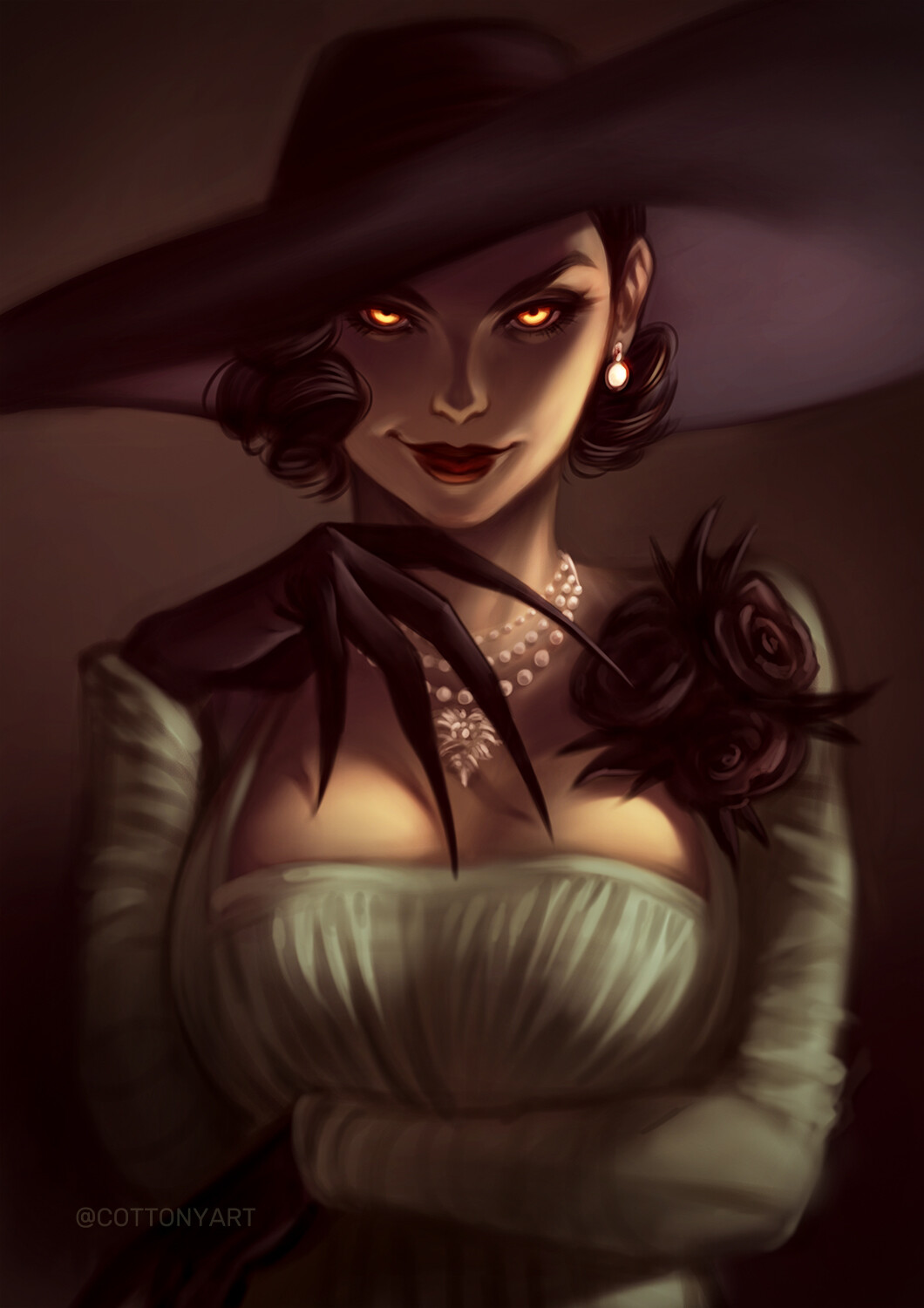 lady dimitrescu fan art