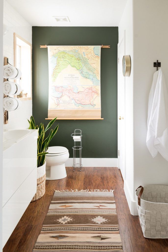 green bathroom themes