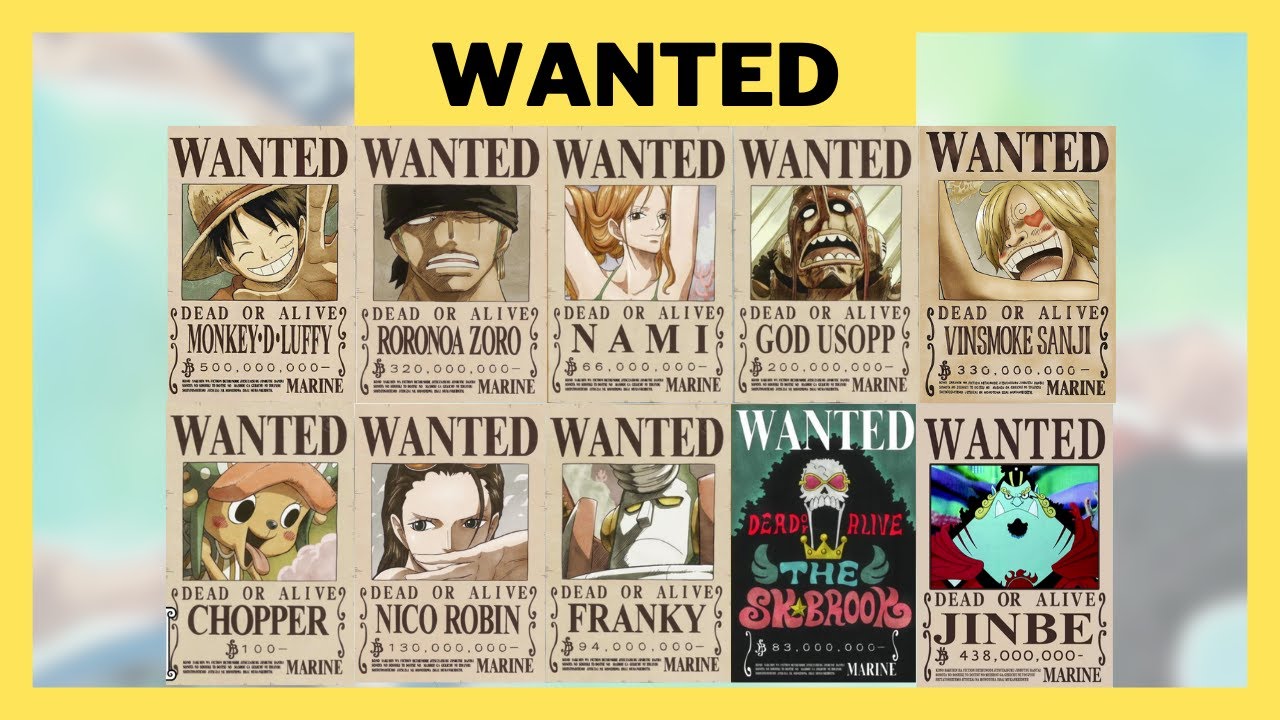 straw hat bounties