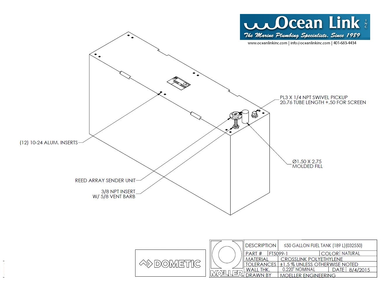 50 gallon tank measurements