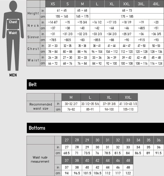 uniqlo size chart