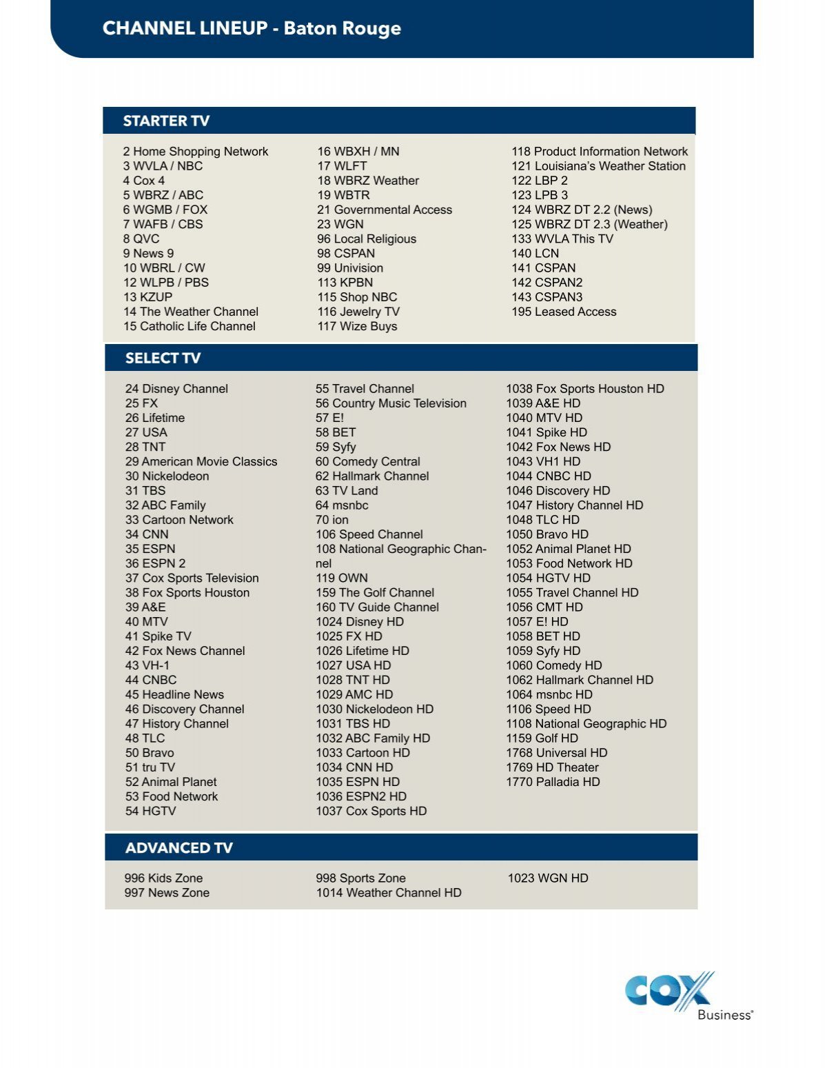 spectrum channel guide bradenton