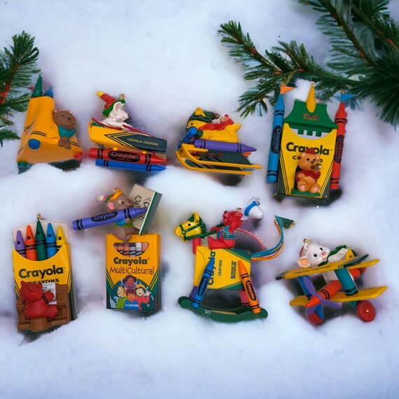 hallmark crayola ornaments