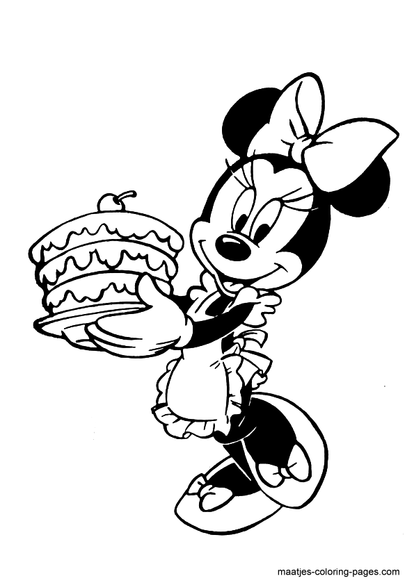 minnie mouse para colorear