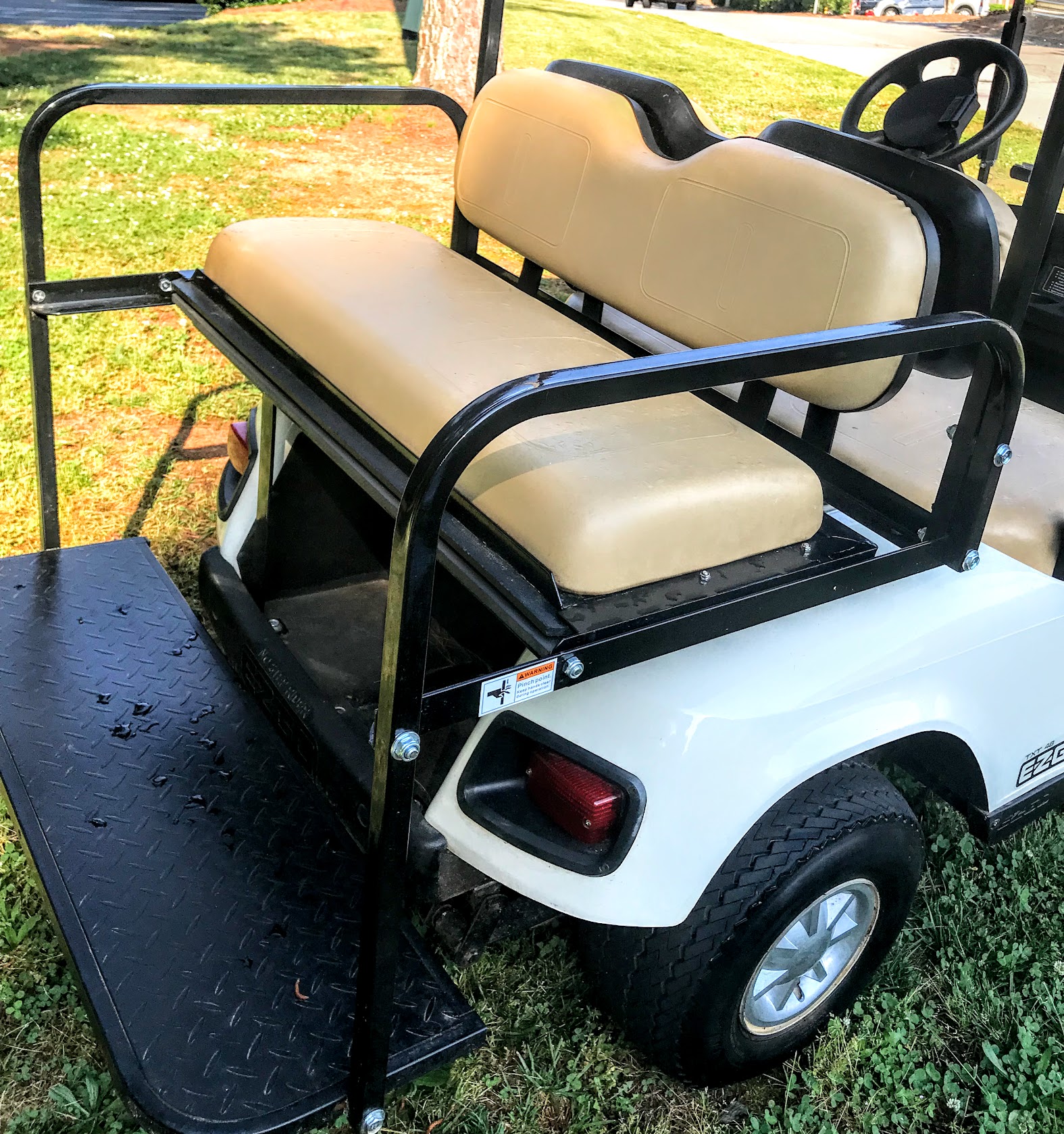 golf cart rear seat replacement parts