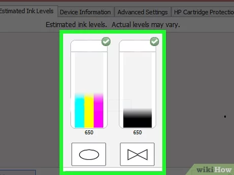 how do you check ink levels on hp printer