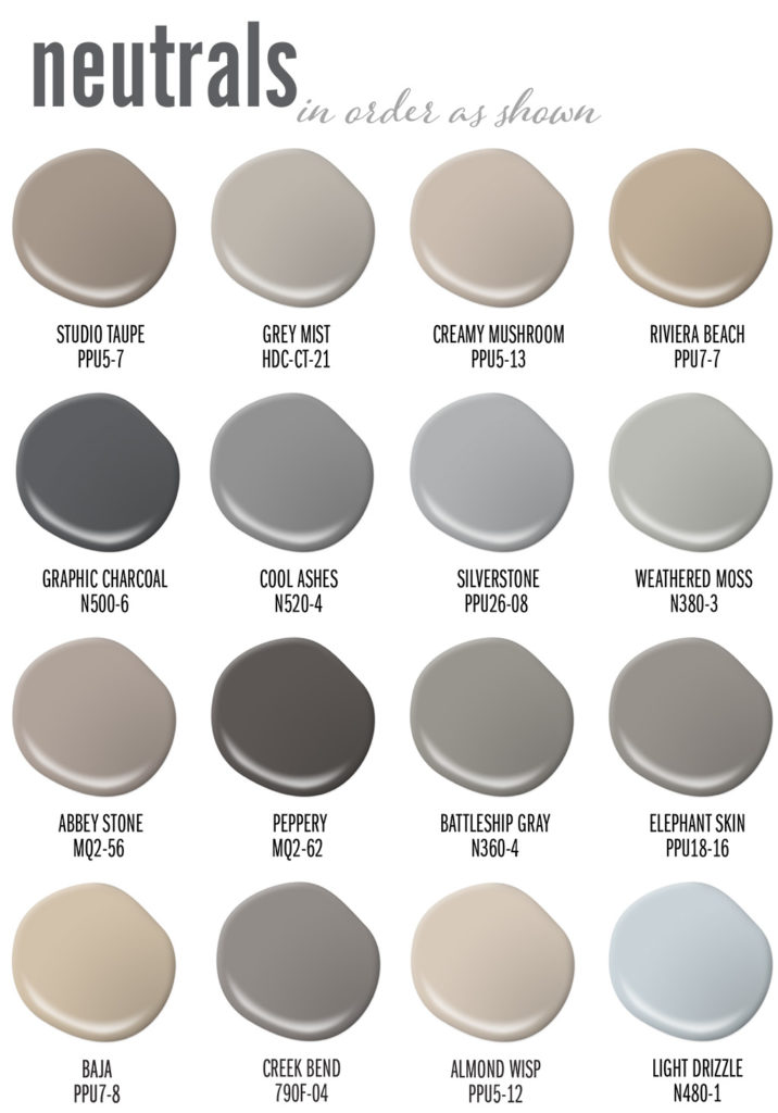 behr paint colours