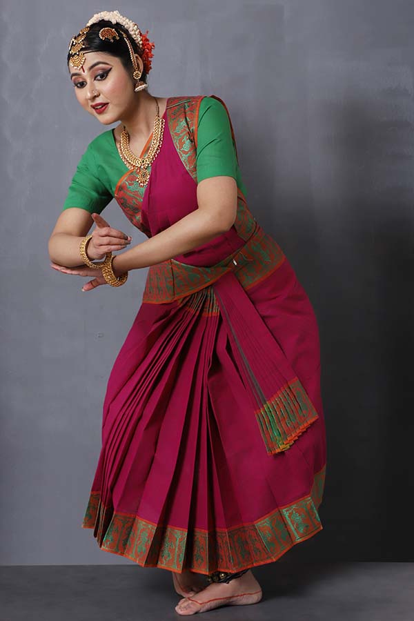 half saree for dance