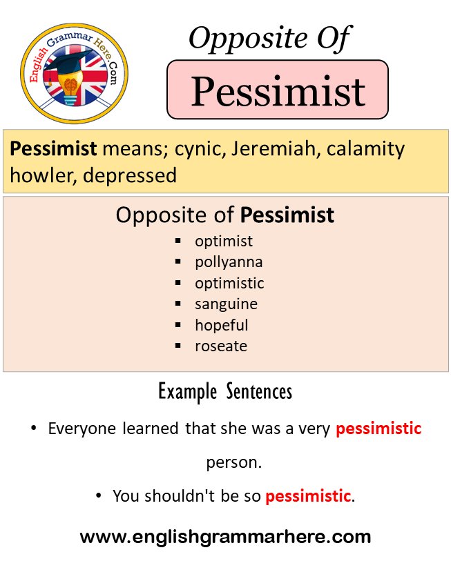 pessimistic antonym