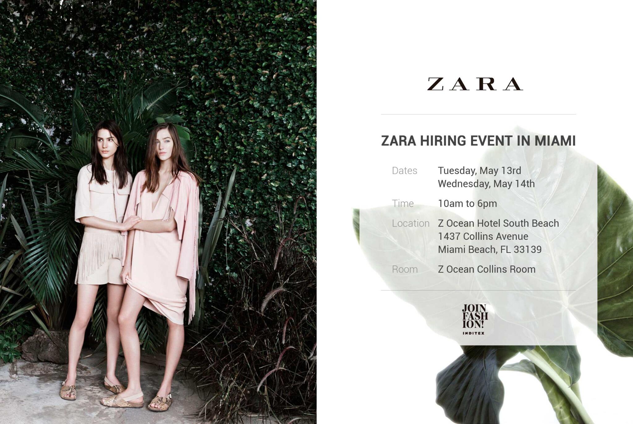 zara job vacancies