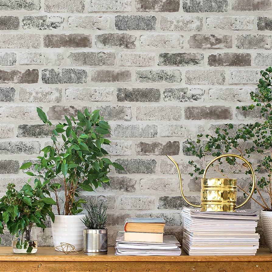 peel & stick brick wallpaper