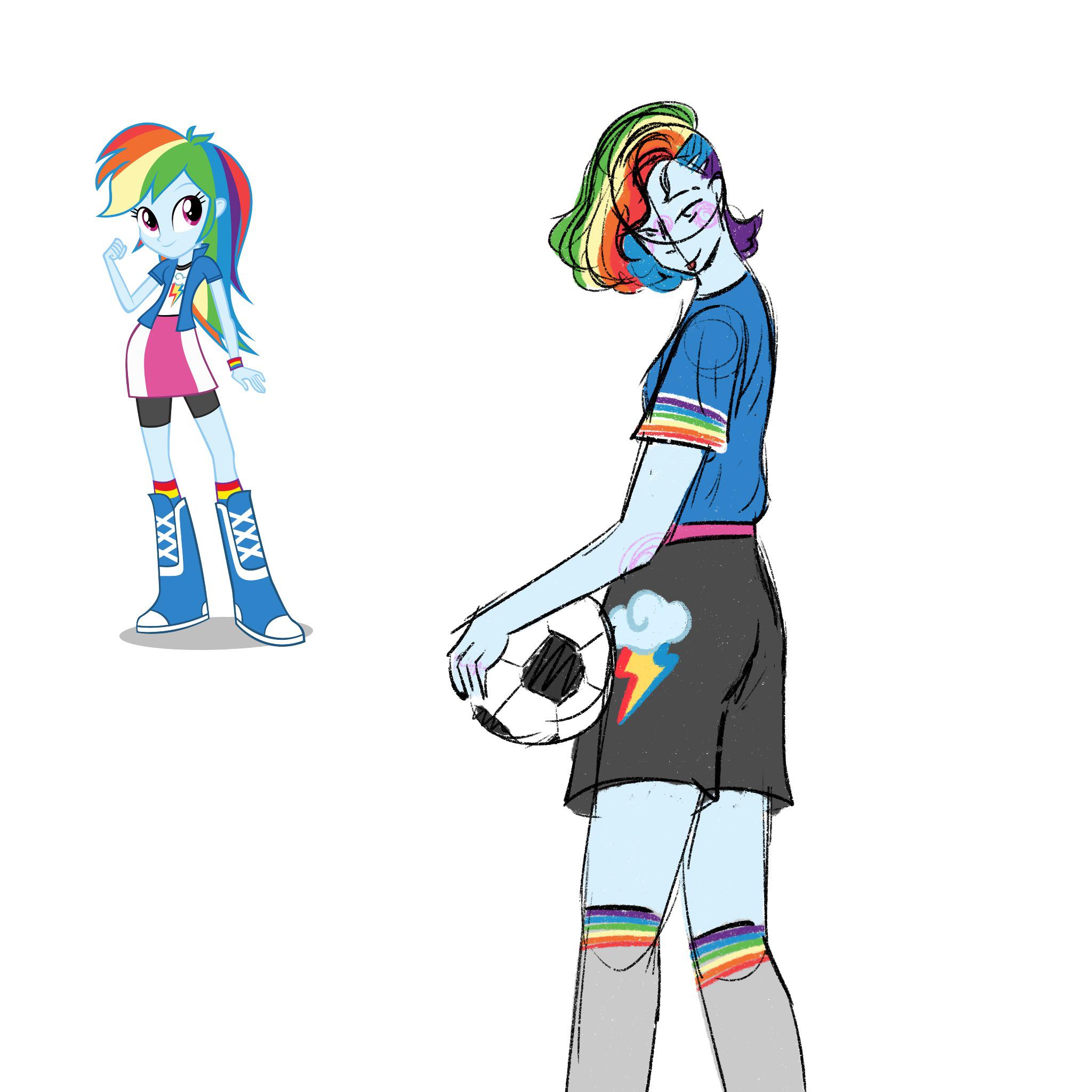 rainbow dash human