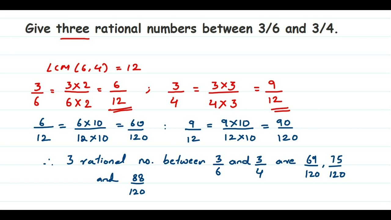 the three rational between 3 and 4