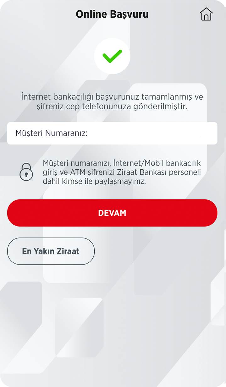 mobil bankacılık aktivasyon ziraat