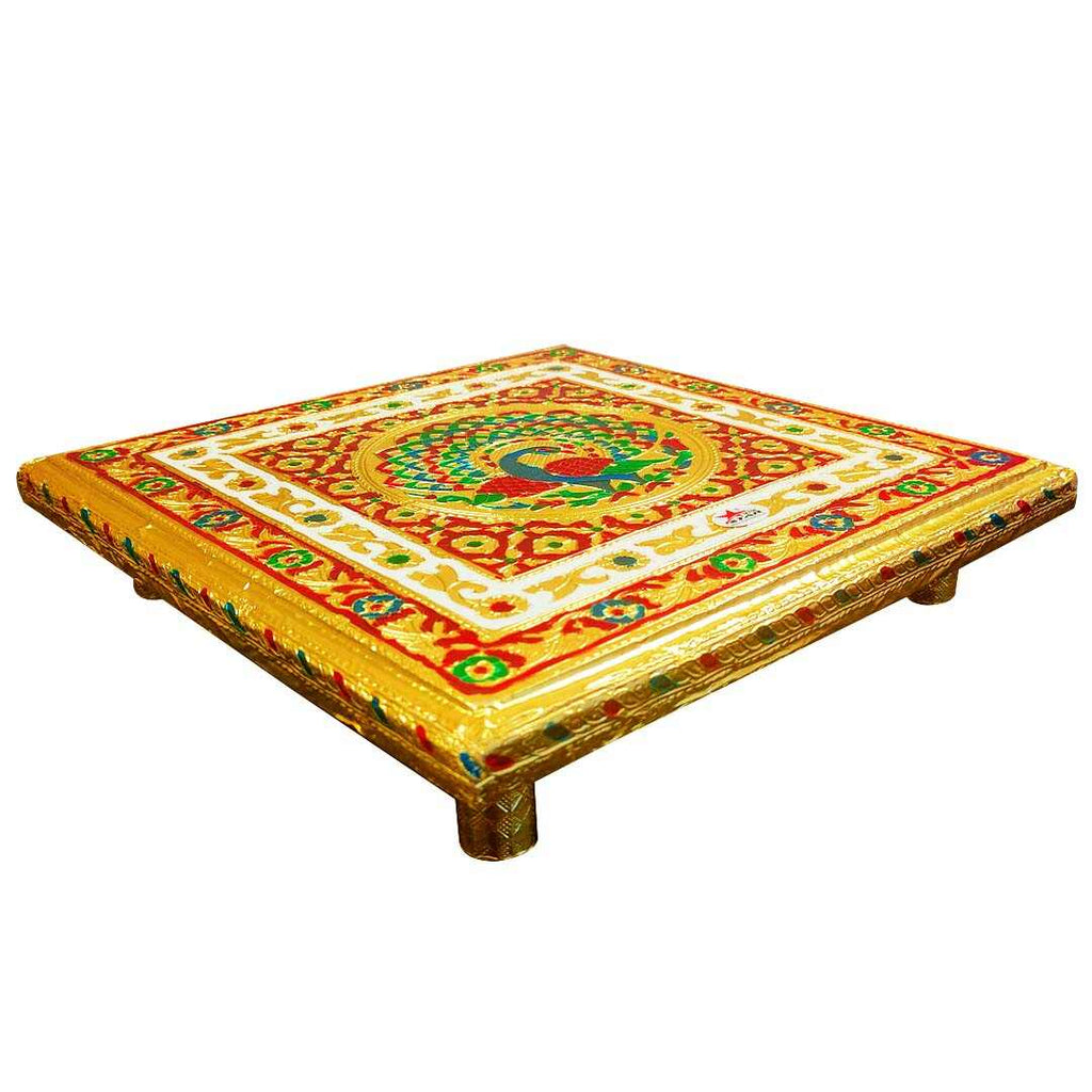 pooja chowki wooden