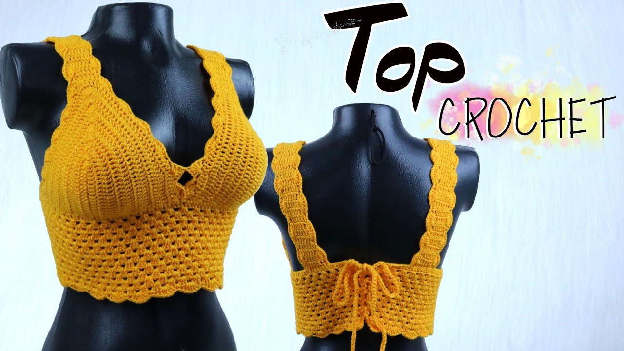 como hacer top de crochet