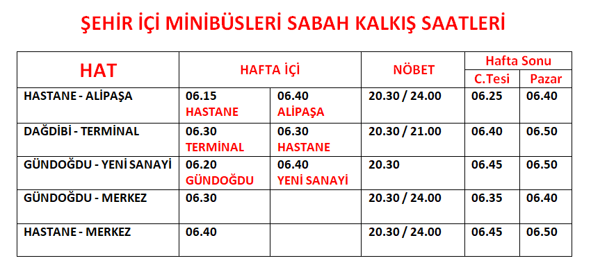 havaş rize trabzon servis saatleri