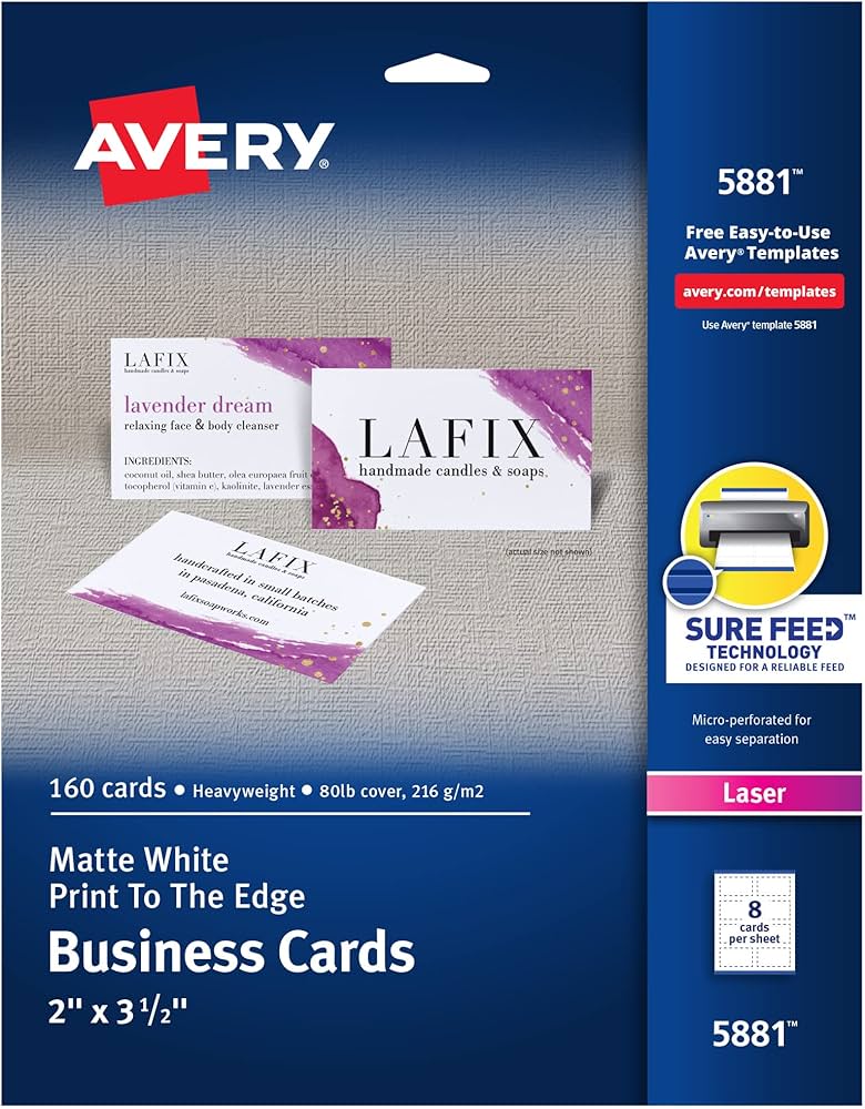 avery 8371 business cards