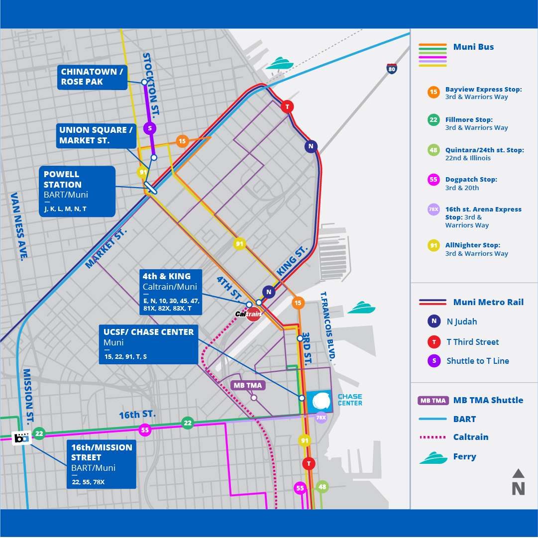 how to get to chase center from bart