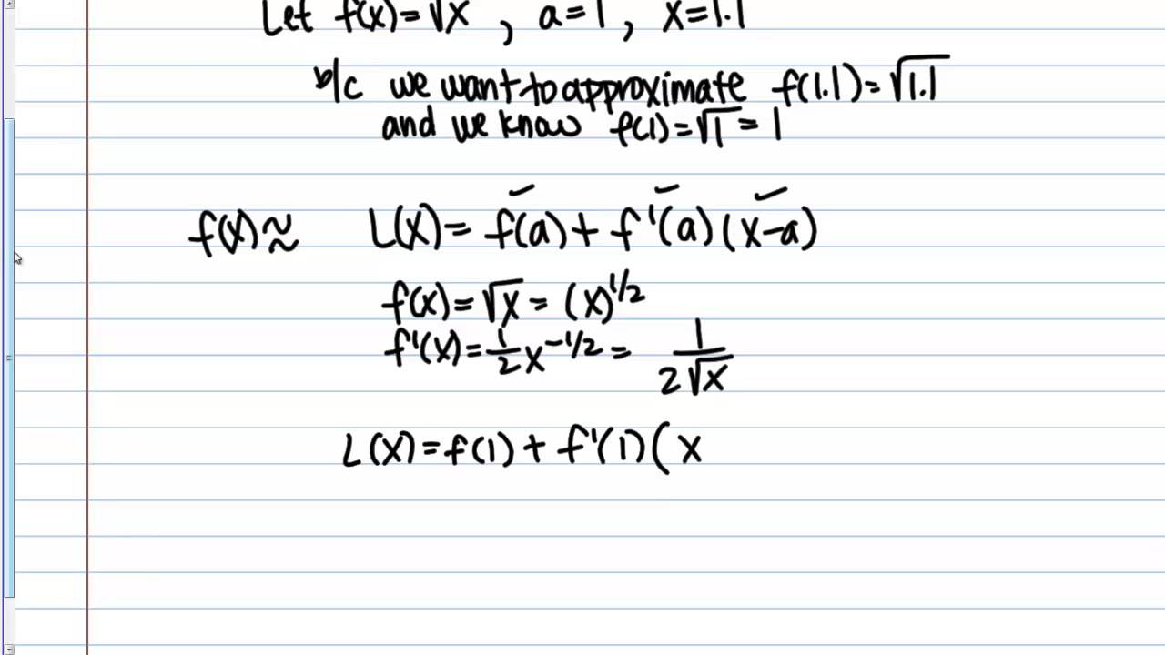 linear approximation calculator