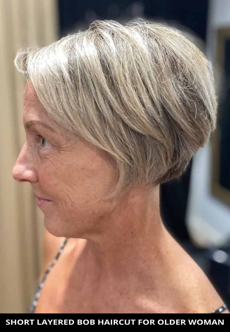 short bob haircuts for older women