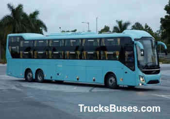 volvo bus mileage per litre